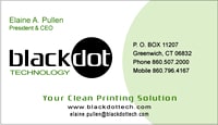 Black Dot Logo Card